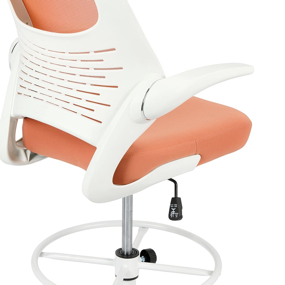 HYLONE Tall Drafting Chair, Orange