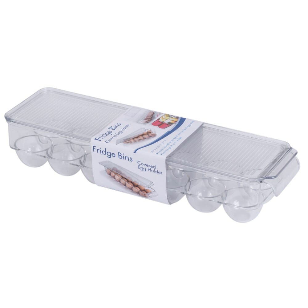 Covered Egg Holder Fridge Bin