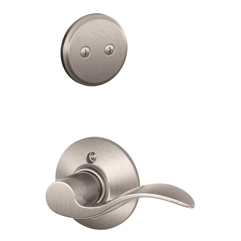 Schlage Accent Left-Handed Dummy Interior Pack, Satin Nickel