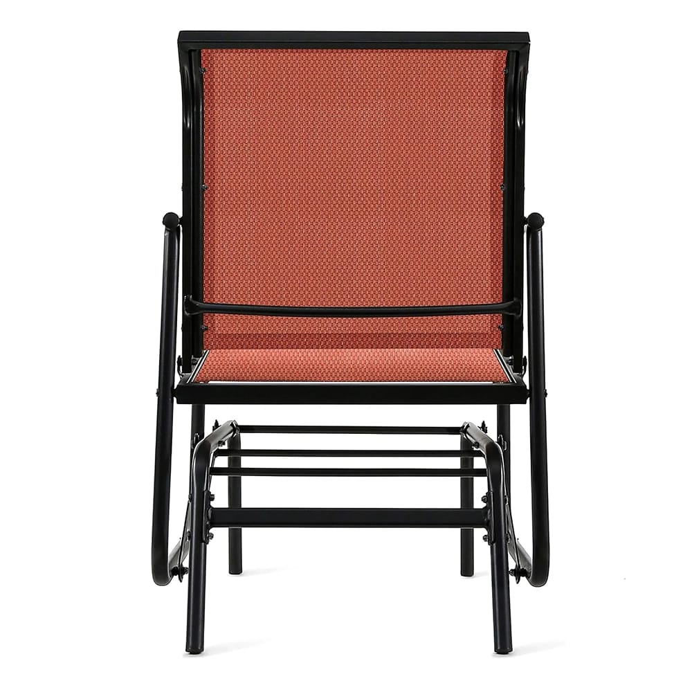 Patio Sling Glider Chair, Orange