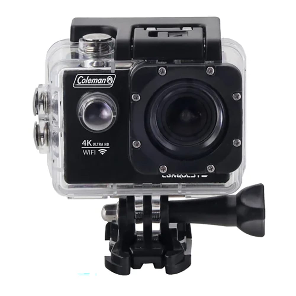 Coleman Conquest3 4K Ultra HD & 16.0 MP Waterproof Sports Camera Kit, Black