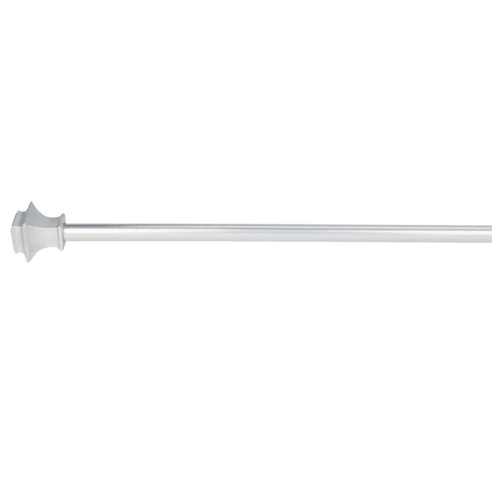 Silver 48" - 86" Extendable Drapery Rod, 5/8"