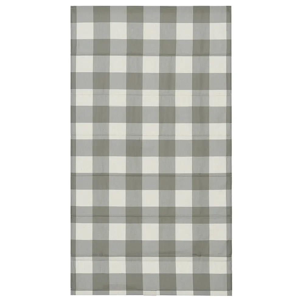 Cordless Fabric Flat Roman Shade, Evening Sage, 35" x 64"
