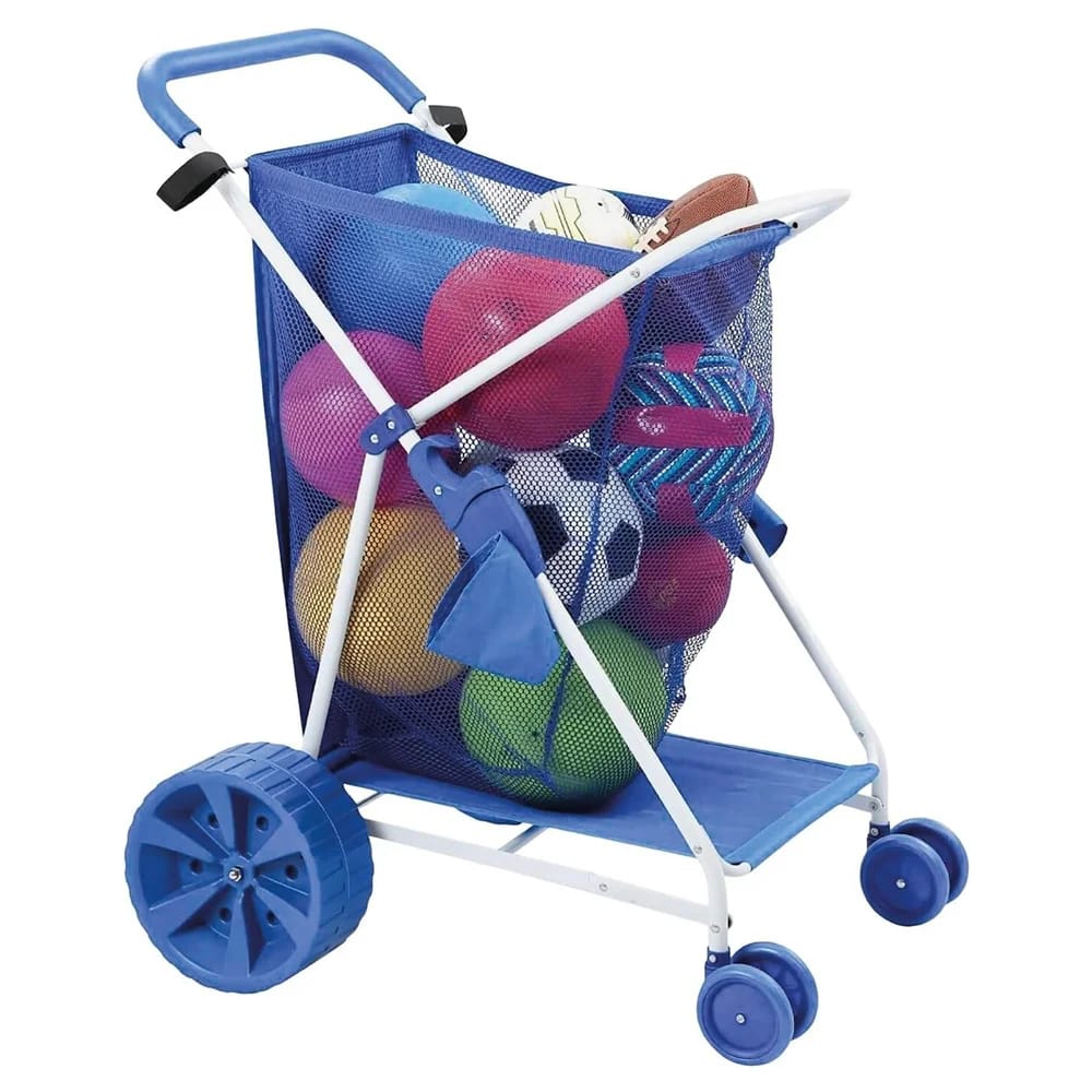 Folding Multi-Purpose Deluxe Beach Cart, Blue