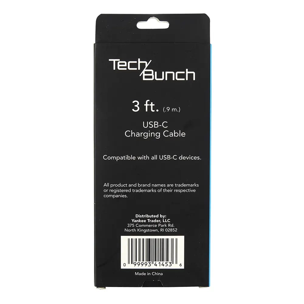 Tech Bunch USB-C Charging Cable, 3'