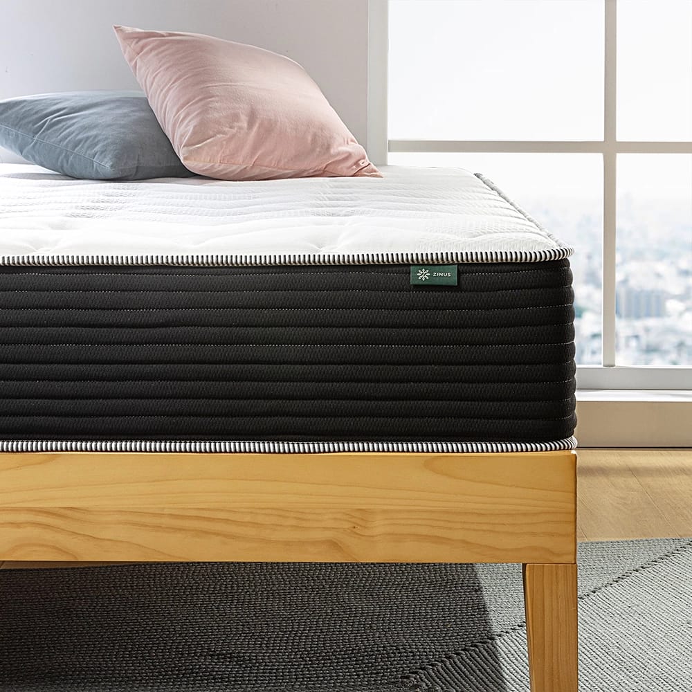 Zinus 10" Comfort Spa Sensations Classic Pocket Spring Hybrid Mattress, King