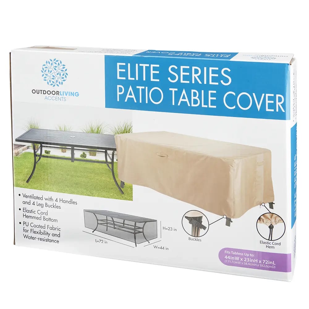 Outdoor Living Accents Elite Series Patio Table Cover, 72"