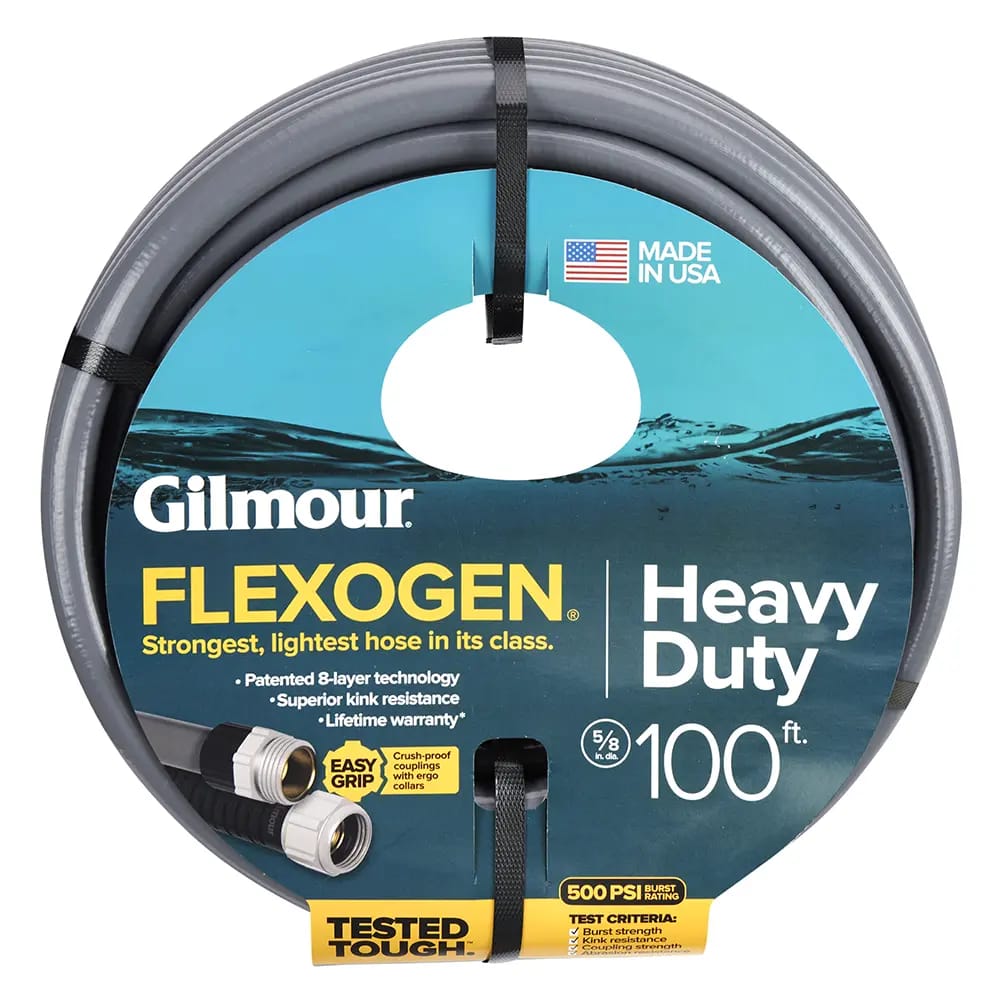 Gilmour 5/8” Flexogen Heavy-Duty Garden Hose, 100’