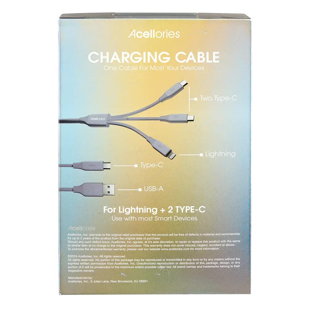 Acellories 4-In-1 Charging Cable