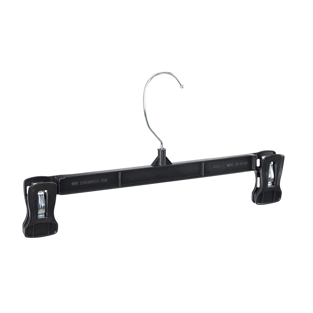 12" Pants/Skirt Hanger, Black, 200 Pack