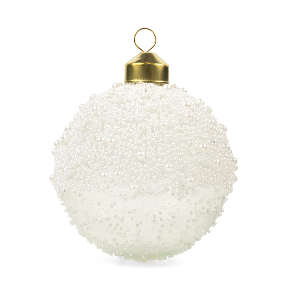 Famous Brand Soft Snow Glass Ornament Set, 12 Pack