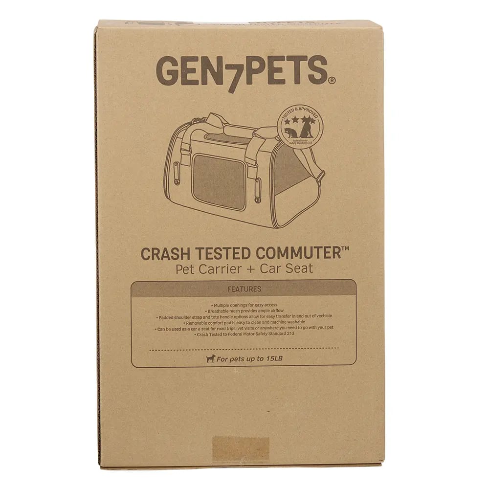 Gen7Pets Commuter Pet Carrier & Car Seat, Black