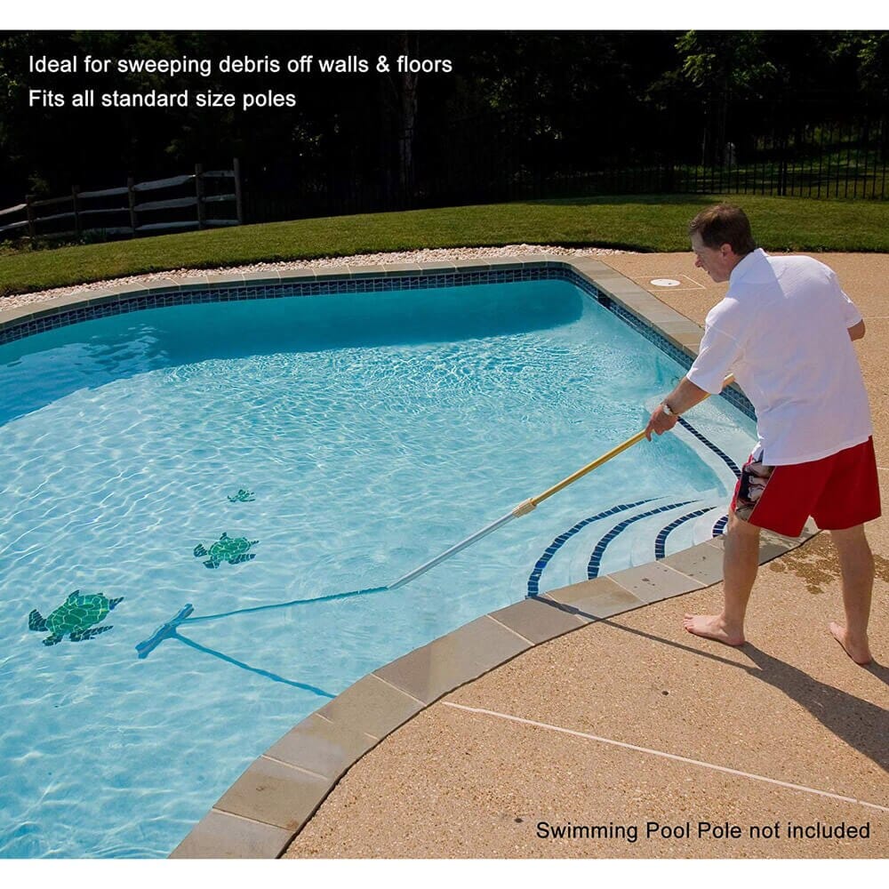 Greenco Heavy-Duty Extra Wide 18" Pool Brush