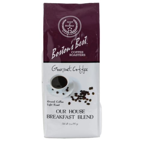 Boston's Best Light Roast Our House Breakfast Blend Ground Gourmet Coffee, 12 oz