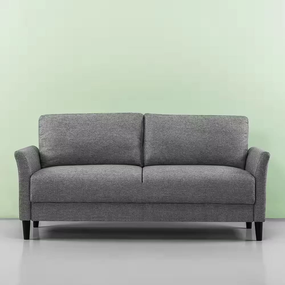 Zinus Jackie 2-Seat Upholstered Sofa, Gray