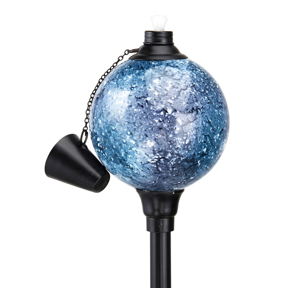 Adjustable Glass Gazing Ball Torch