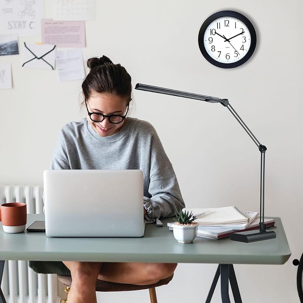 Alera Adjustable LED Desk Lamp, Black