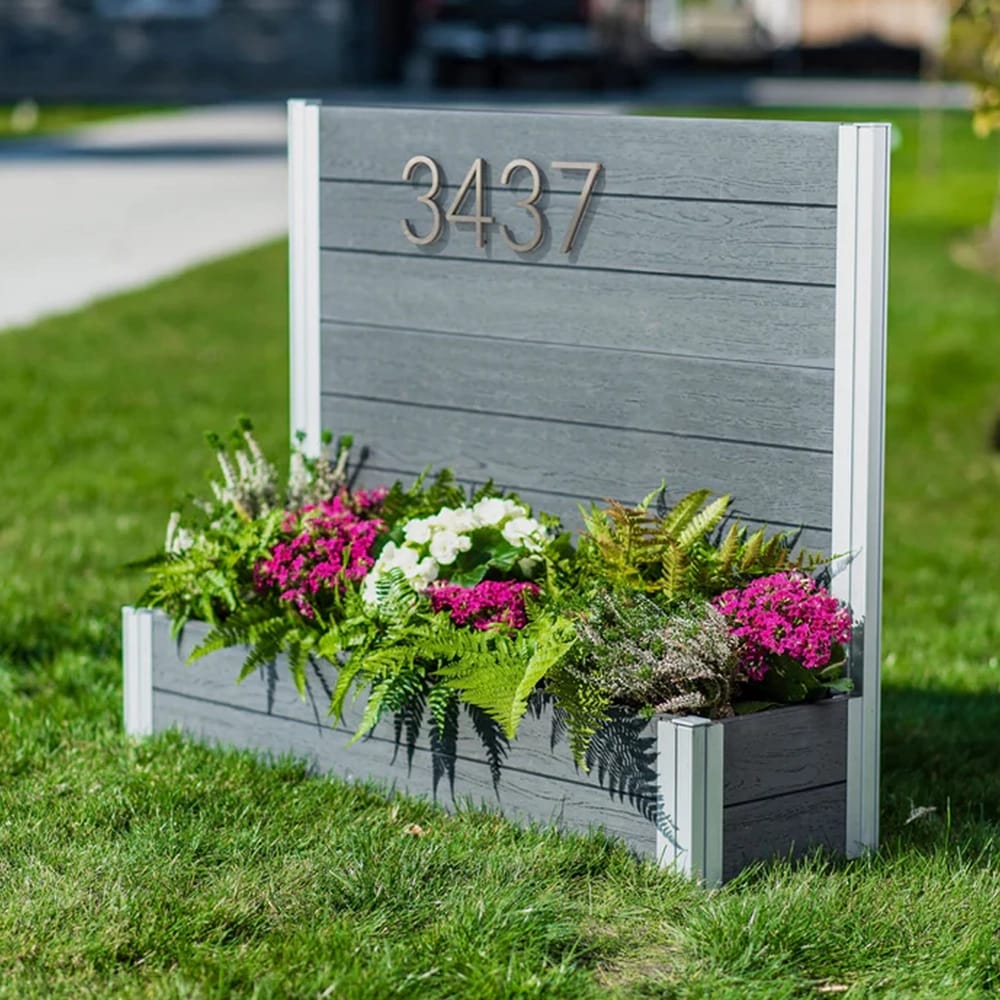 Vita Urbana Address Sign, Slate