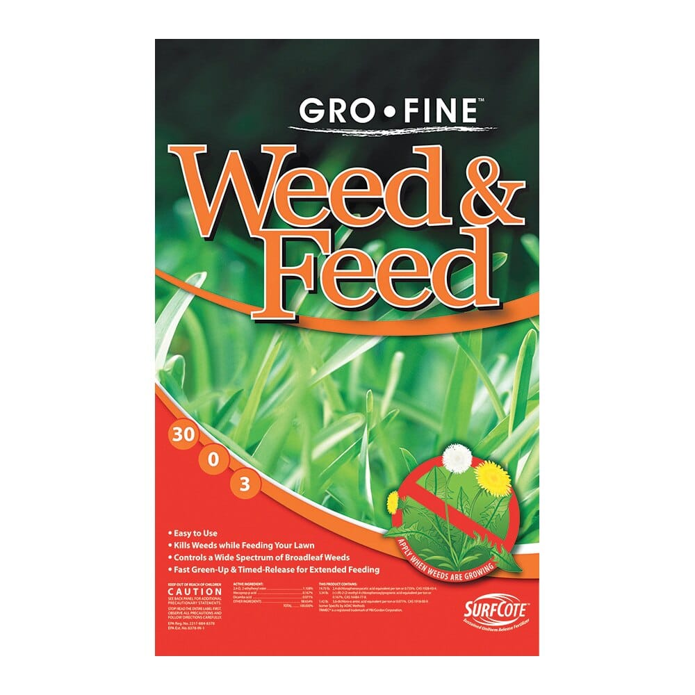 Gro Fine Weed & Feed Fertilizer, 5,000 sq ft