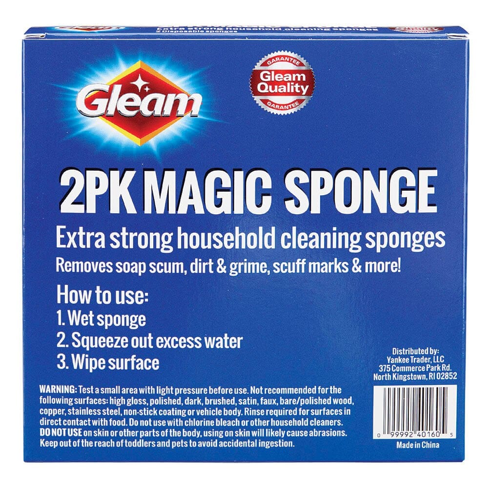 Gleam Magic Sponge, 2 Count