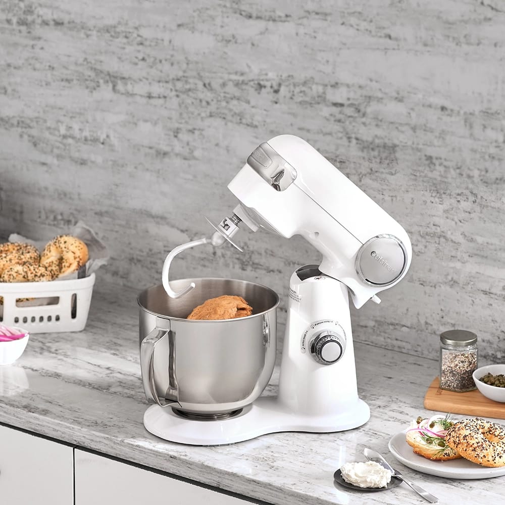 Cuisinart 5.5 qt Stand Mixer, White Linen