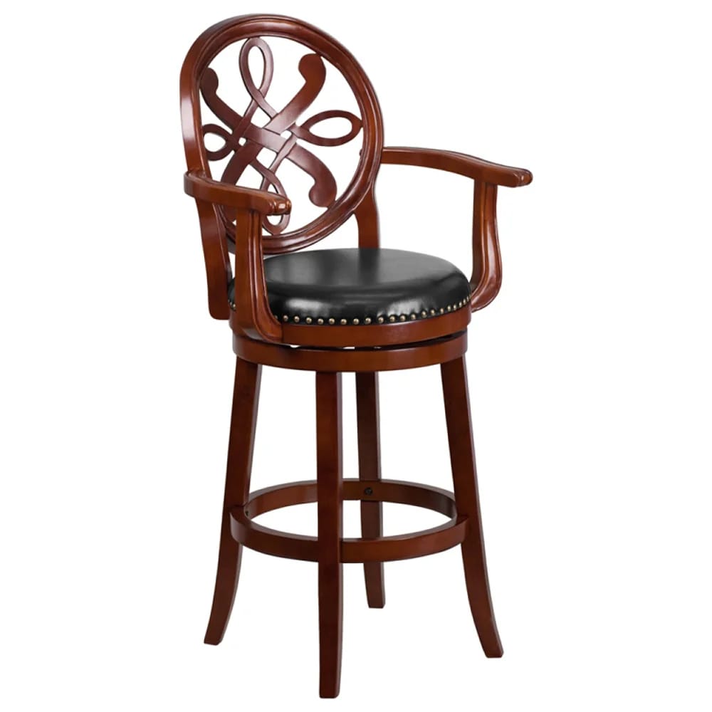 Flash Furniture Contemporary 30" Barstool, Cherry