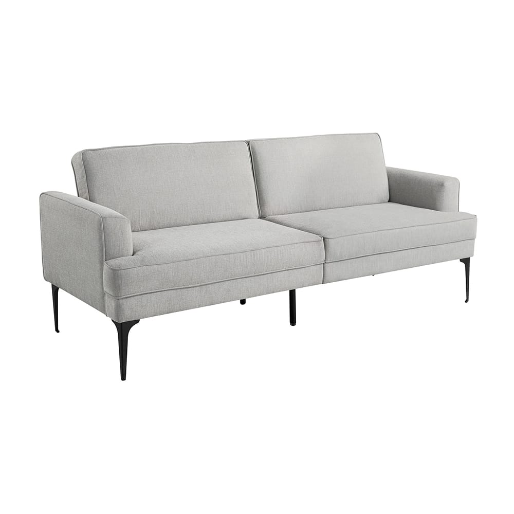 Serta Paulie Convertible Sofa with Sleeper, Full, Light Gray