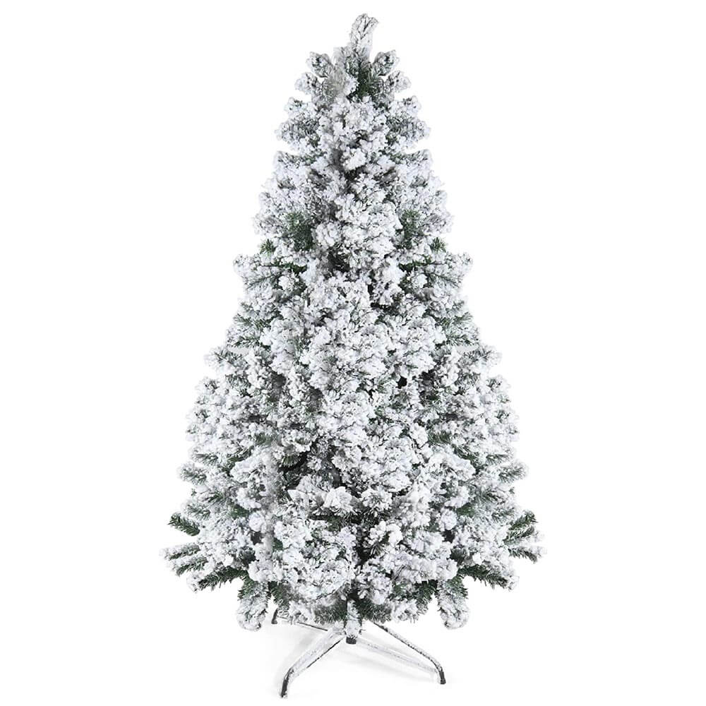 Prextex 6' Snow-Flocked Christmas Tree