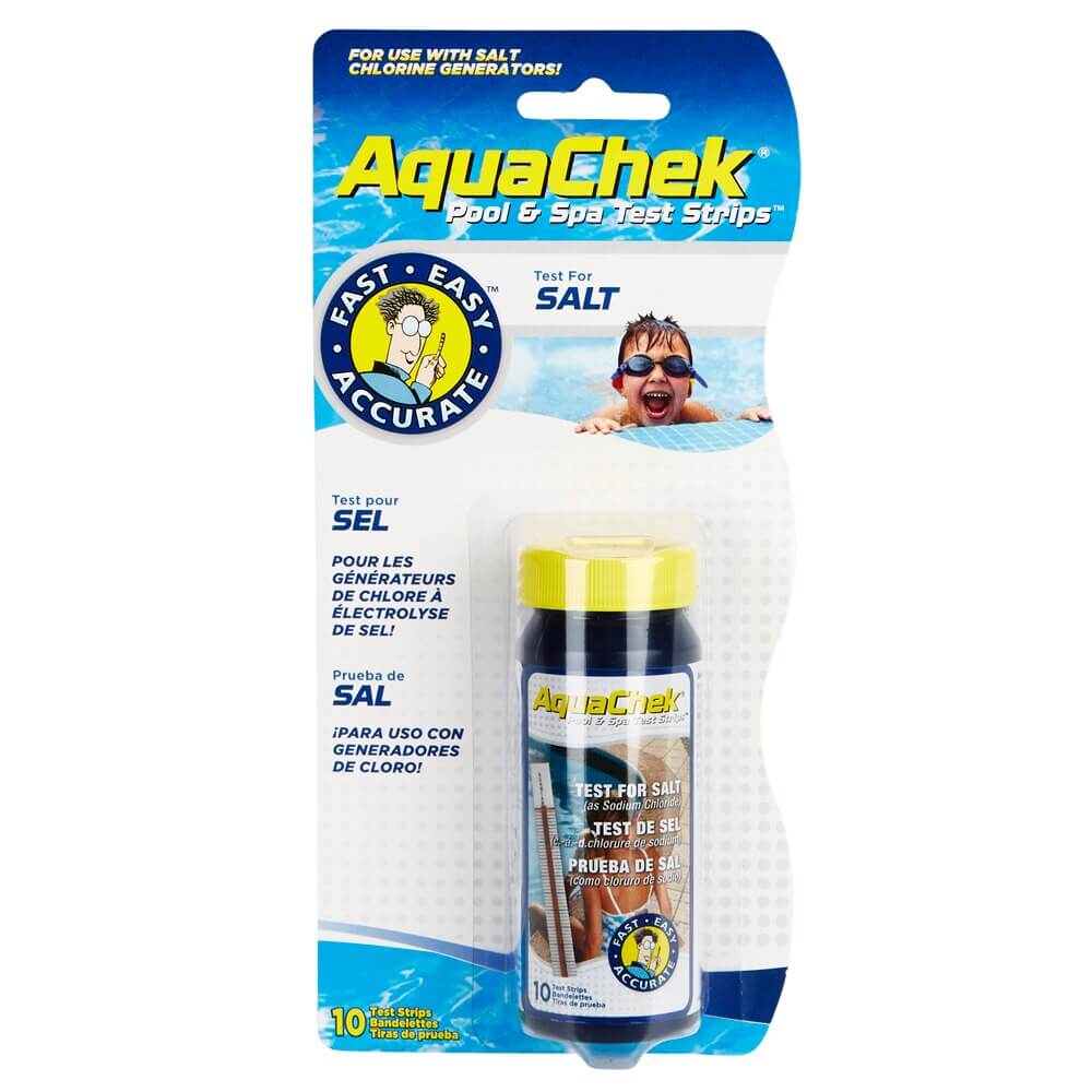 AquaChek Pool & Spa Salt Test Strips, 10-Count