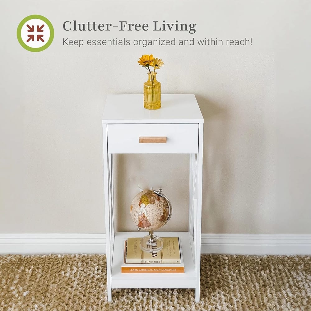 Prosumer's Choice Modern Side Table, White