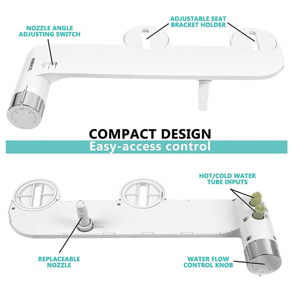 Greenco Slim Design Non-Electric Fresh Water Bidet