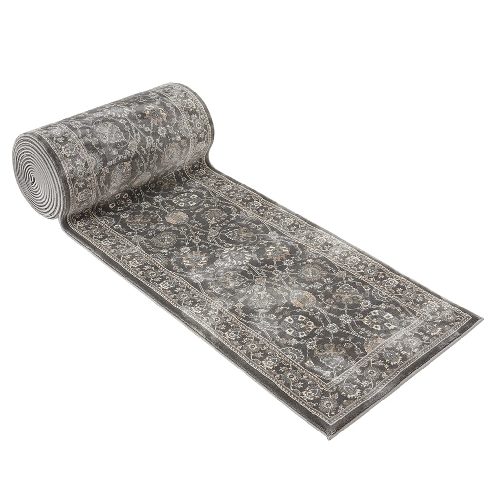 Bellevue Stair Runner, 26" x 25 , Bergama Gray