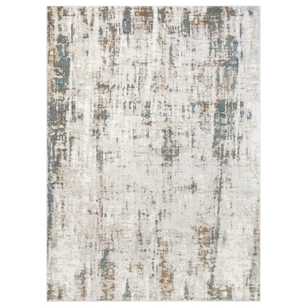 Well Woven 7'10" x 9'10" Urbano Matteo Vintage Distressed Area Rug, Blue/Ivory