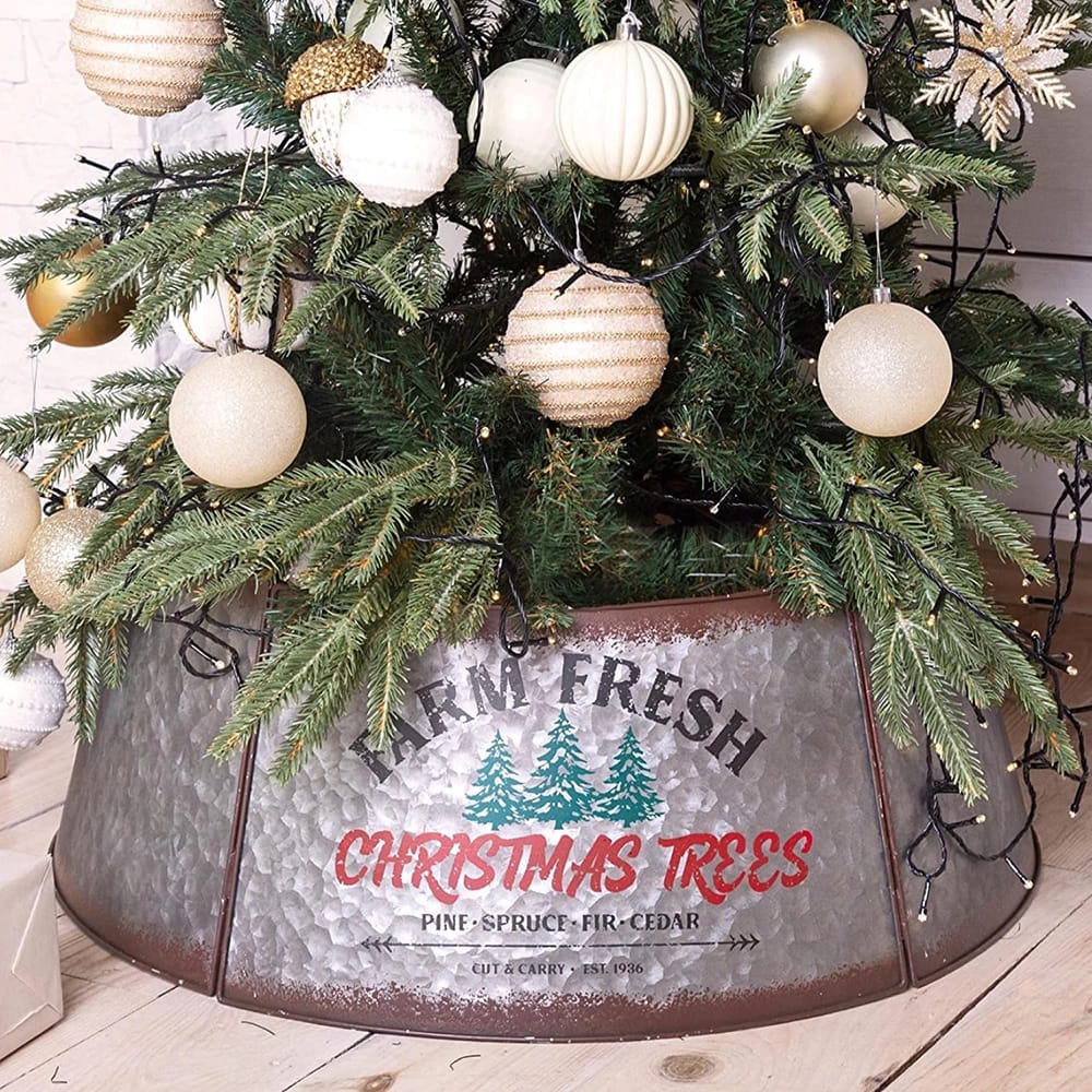 Hallops Large to Small Galvanized Tree Collar