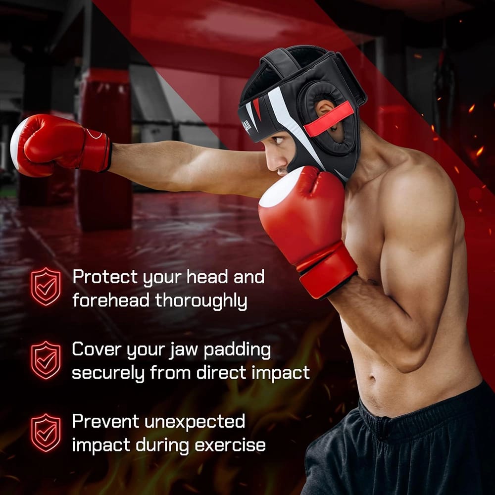 Yes4All Extreme Full Face Adjustable Boxing Headgear, Large