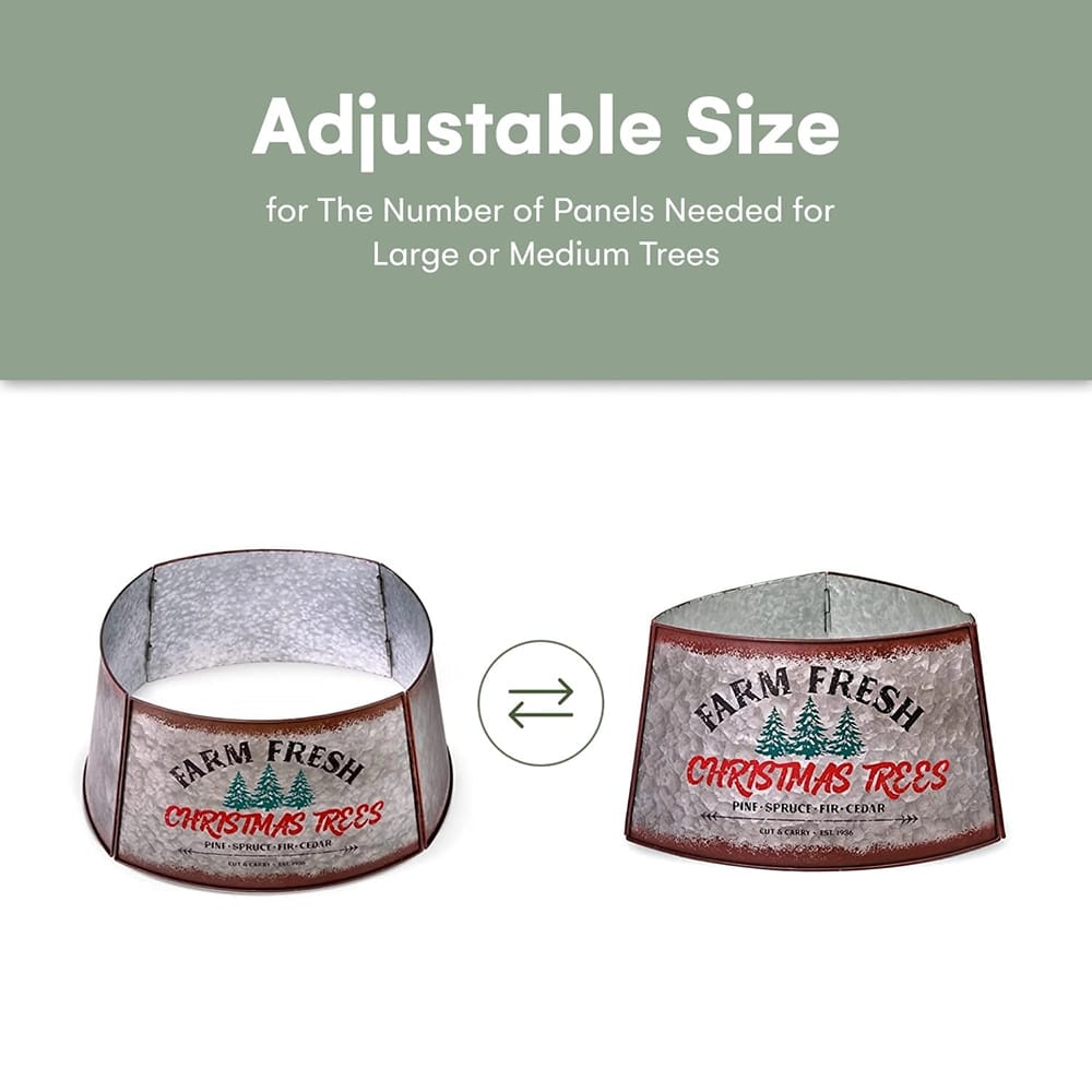 Hallops Large to Small Galvanized Tree Collar