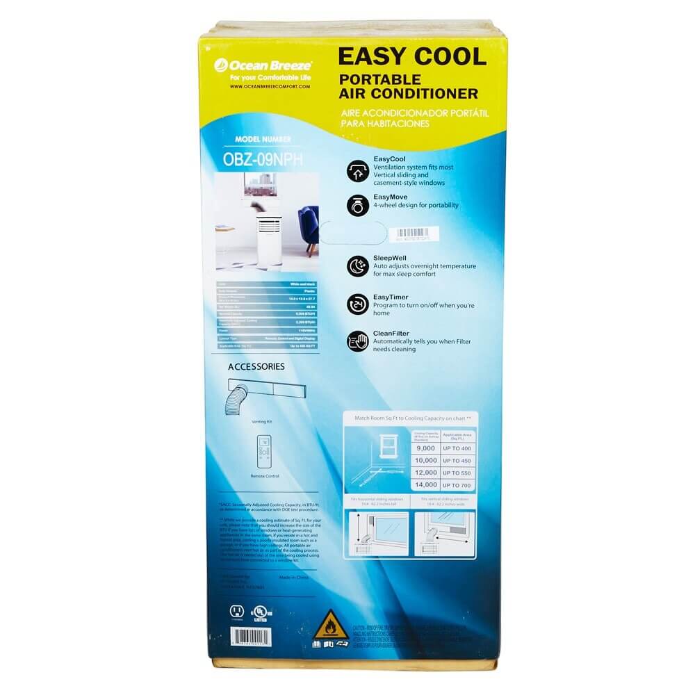 Ocean Breeze 9,000 BTU Portable Air Conditioner