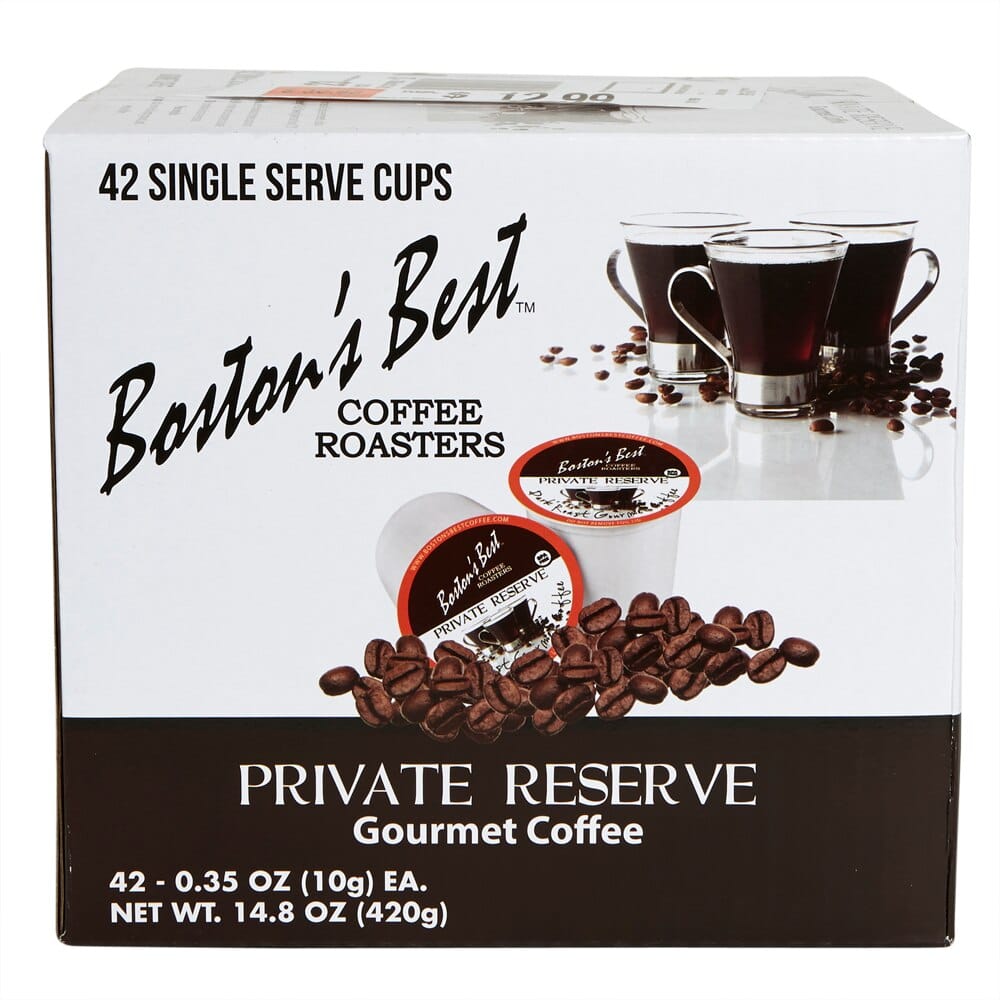 Boston's Best Private Reserve Blend Gourmet Coffee Cups, 42 Count