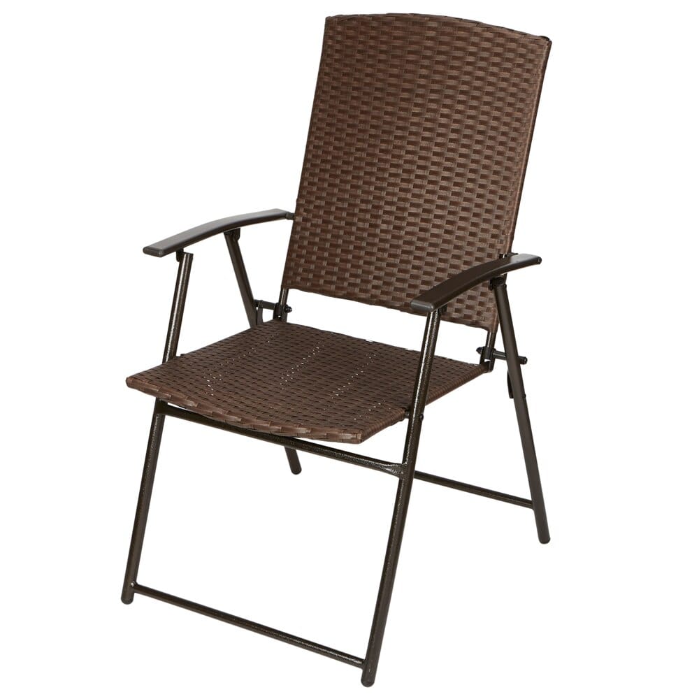 Resin Wicker Folding Chair