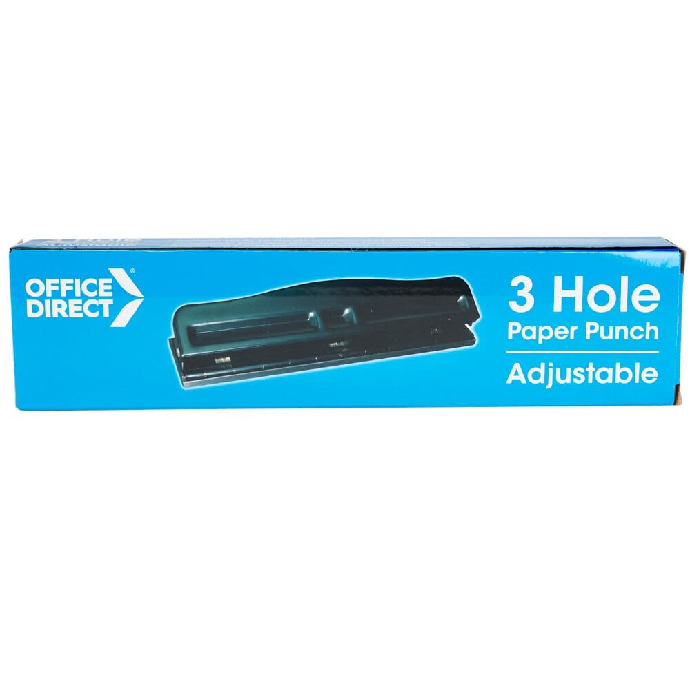 Office Direct Adjustable 3 Hole Paper Punch