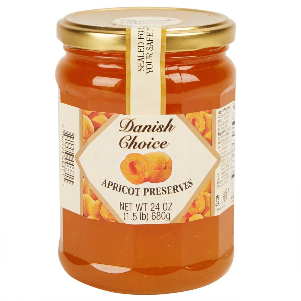 Danish Choice Apricot Preserve, 24 oz