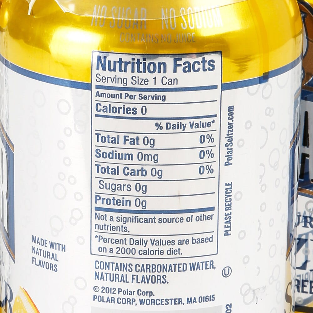 Polar Lemon Seltzer, 12 fl oz, 6 Count