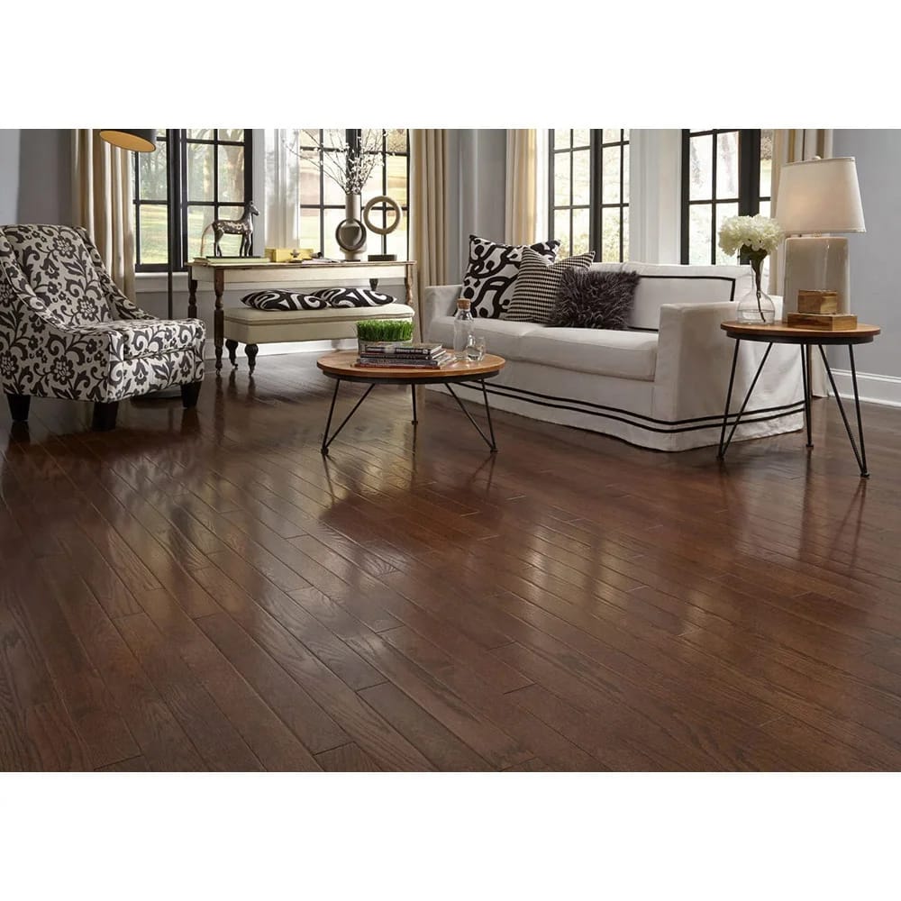 Bellawood 3/4" Mocha Oak Solid Hardwood Flooring, Brown, 23.5 sq. ft. ($6.38/sq. ft.)