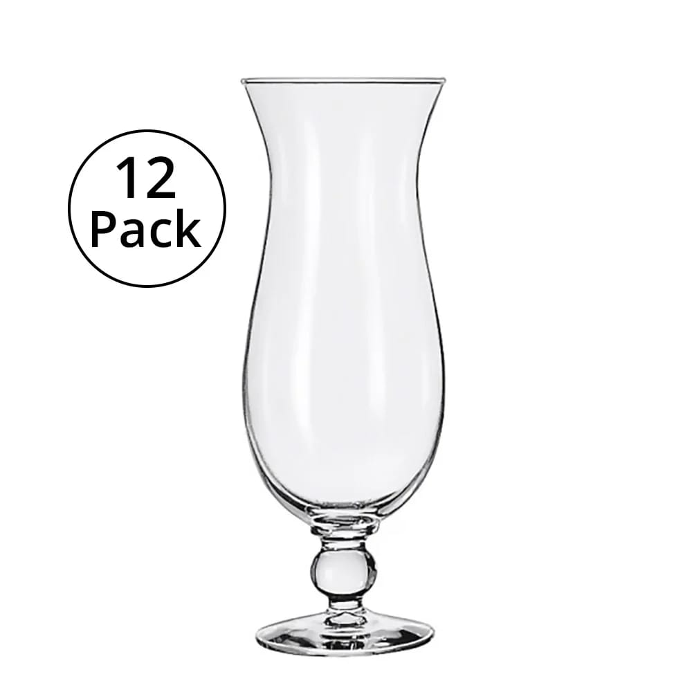 Libbey Tall Hurricane Glasses, 12-Pack