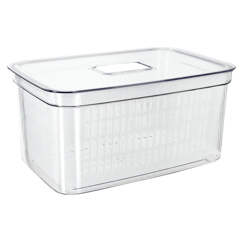 Large Produce Crisper with Removable Basket, 5.9 Qt