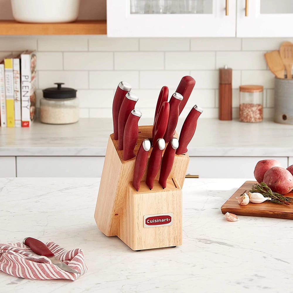 Cuisinart 12 Piece Knife Block Set, Red