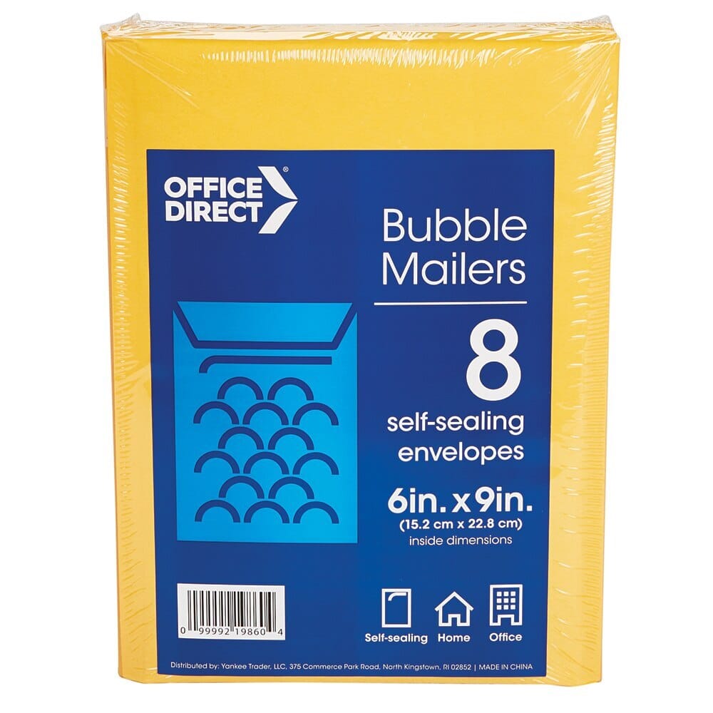 Office Direct 6" x 9" Bubble Mailer, 8-Count