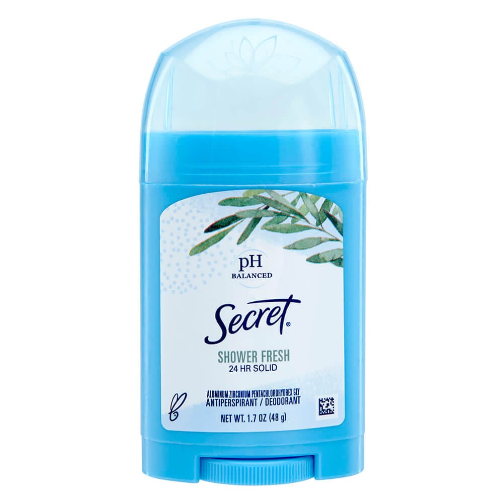 Secret pH Balanced Shower Fresh Antiperspirant Deodorant, 1.7 oz