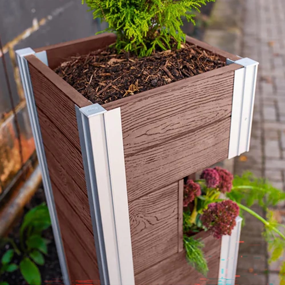 Vita Urbana Pillar Planter, Espresso