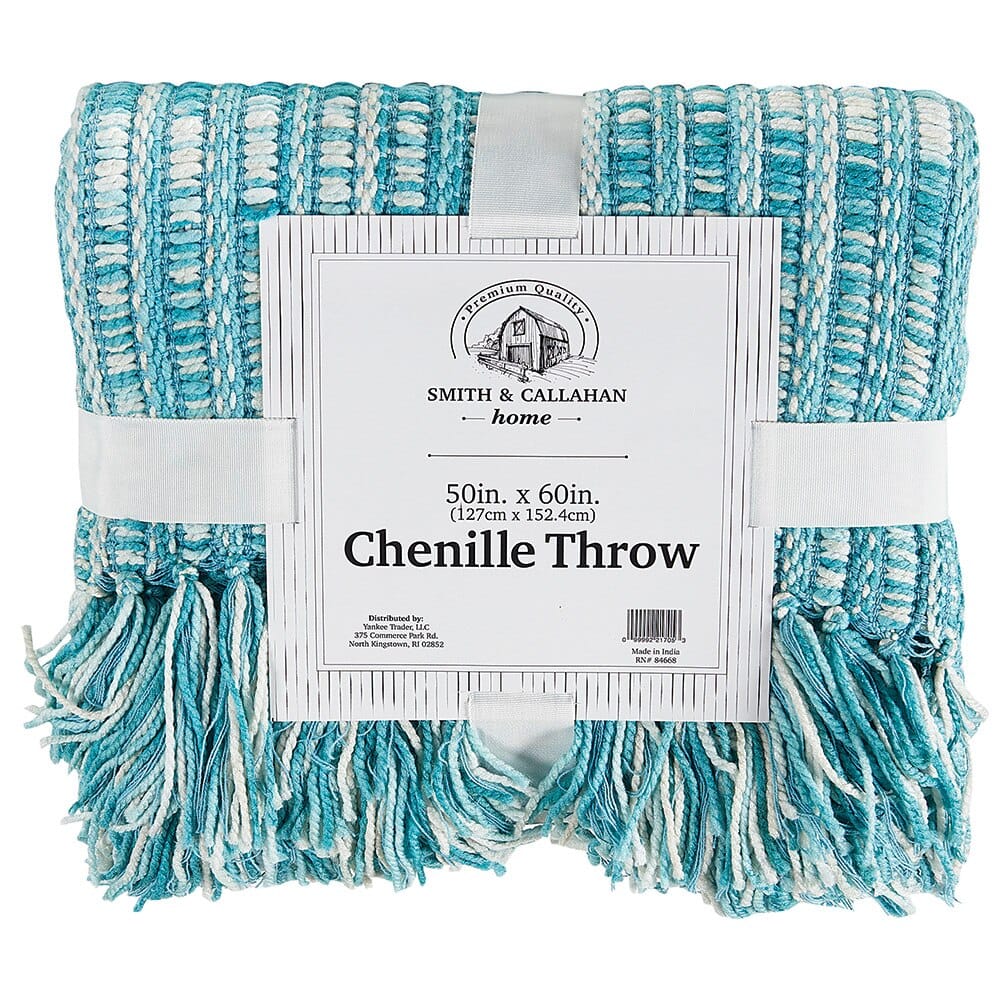 Coastal Collection Chenille Throw Blanket